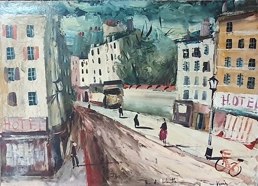 Charles LEVIER - 绘画 - Rue d'Alouette