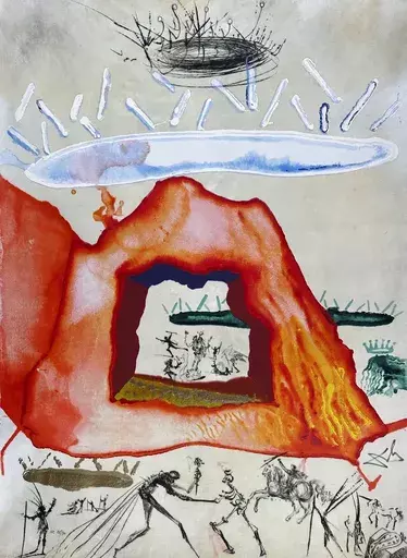 Salvador DALI - Stampa-Multiplo - Alchimie des Philosophes The Crucible of the Philosopher
