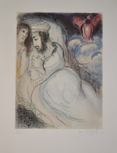 Marc CHAGALL - Estampe-Multiple - Sarah And Abimelech - M239