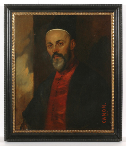 Hans v.Straschiripka CANON - Pintura - "Portrait of a gentleman in Eastern Costume", oil on canvas
