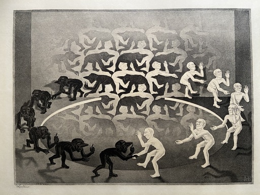 Maurits Cornelis ESCHER - Print-Multiple - Encounter