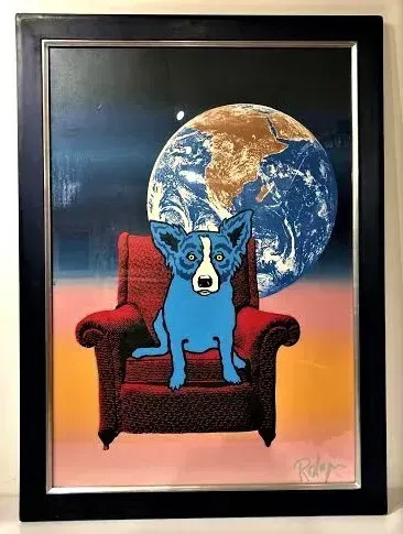 Blue Dog On The Chair By George Rodrigue Buy Art Online Artprice Ending friday at 2:29pm pst 2d 18h. blue dog on the chair by george