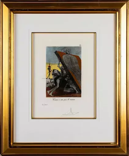 萨尔瓦多·达利 - 版画 - Cinco o seis por lo menos (Les Caprices de Goya)