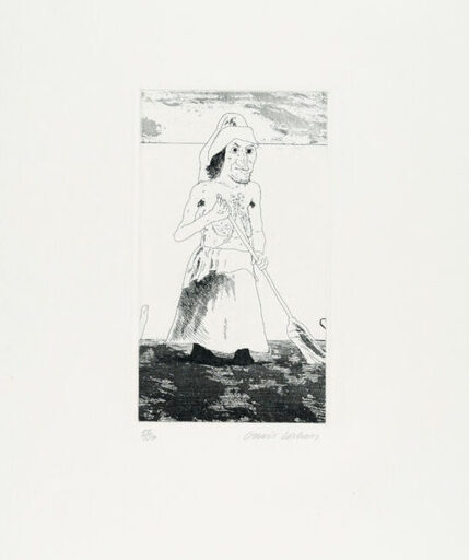 David HOCKNEY - Print-Multiple - The enchantress in her garden