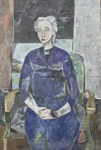 Jean-Claude BEDARD - Pittura - Femme assise 