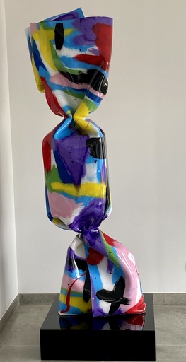 劳朗丝·冉凯勒 - 雕塑 - Wrapping Bonbon Transparent Peint