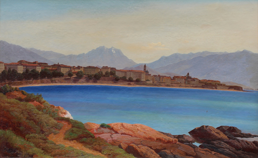 Rudolf JONAS - Painting - Lake landscape