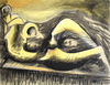 Henry MOORE - Print-Multiple - Reclining Figure, Idea for a Metal Sculpture