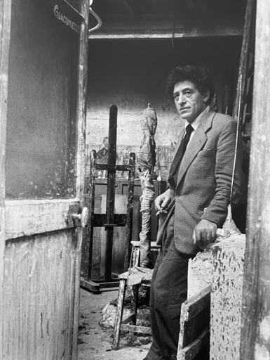 Denise COLOMB - Fotografia - Alberto Giacometti dans son atelier (1954