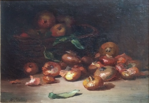 Alexis VOLLON - Gemälde - Nature morte aux oignons