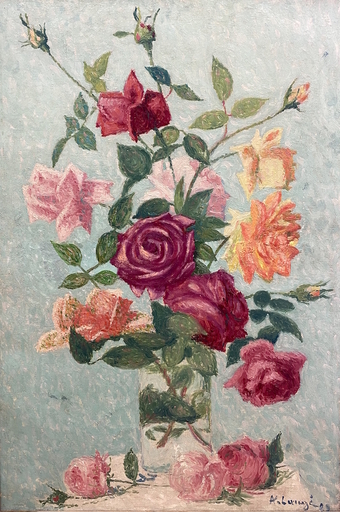 Achille LAUGÉ - Pittura - Bouquet de roses