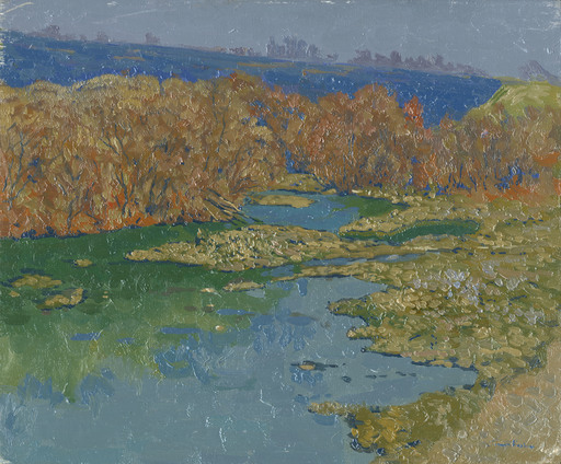 Simon L. KOZHIN - Peinture - Rain on the Serena River