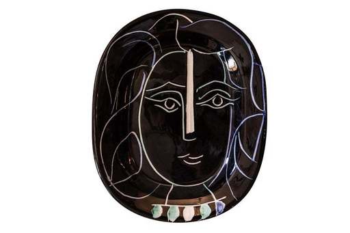 Pablo PICASSO - Keramiken - Pablo Picasso, "Woman face" dish, Ceramic, 1953, France