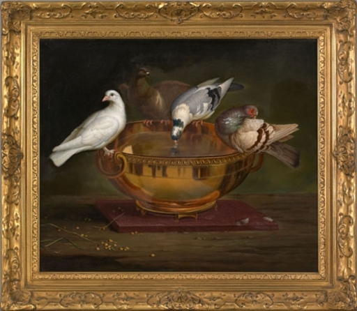Johann Wenzel PETER - 绘画 - Doves