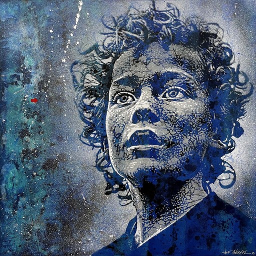 JEF AÉROSOL - Peinture - Songe Bleu