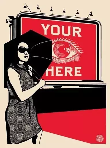 谢帕德·费瑞 - 版画 - "Billboard Eye"