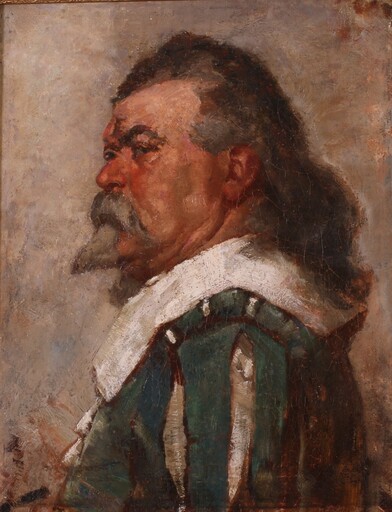 William A. BREAKSPEARE - Pittura - Self Portrait