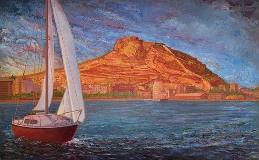 Angeles BENIMELLI - Painting - Alicante, Ciudad de la Luz Mediterránea