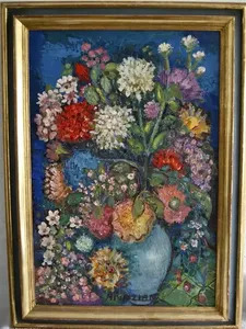 Bouquet De Fleurs Dans Un Vase By Pola Aivazian Rossi