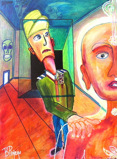 Bernard PINEAU - Gemälde - H134P20 Mada L'orgueil