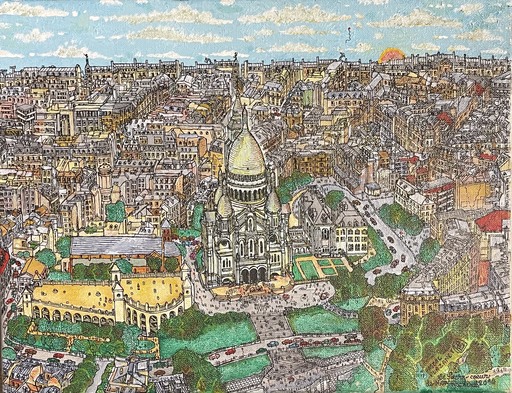 Pascal PLAZANET - Gemälde - Le Sacré Coeur de Montmartre 