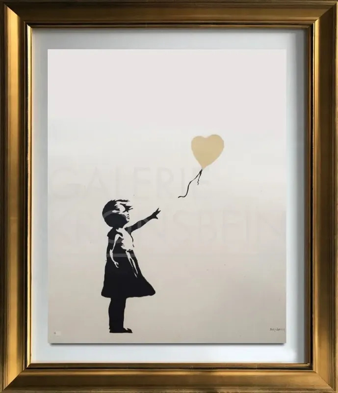 Girl with Balloon Colour AP (Gold) BANKSY vente en ligne art