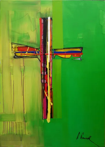 Herbert WALLNER - Painting - Ikonographie Kreuz