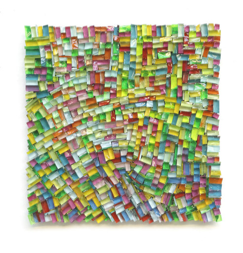 Reiner SELIGER - Skulptur Volumen - Glasbild mehrfarbig - Glass picture multicolored