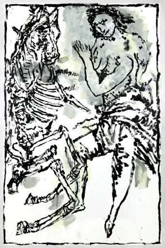 Jean-Pierre PINCEMIN - Zeichnung Aquarell - Sans titre (C94)