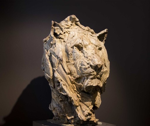 Patrick VILLAS - Sculpture-Volume - Tête de lion III