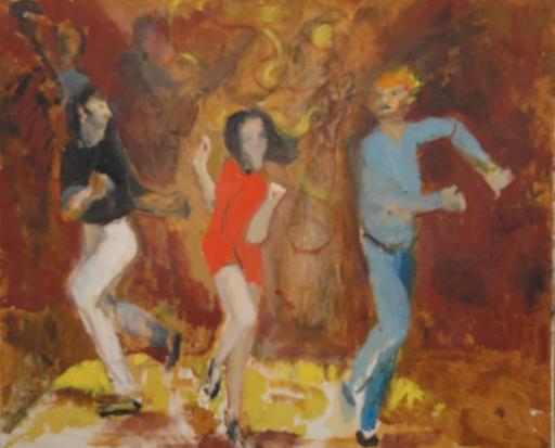 Pierre SICARD - Painting - Au dancing 