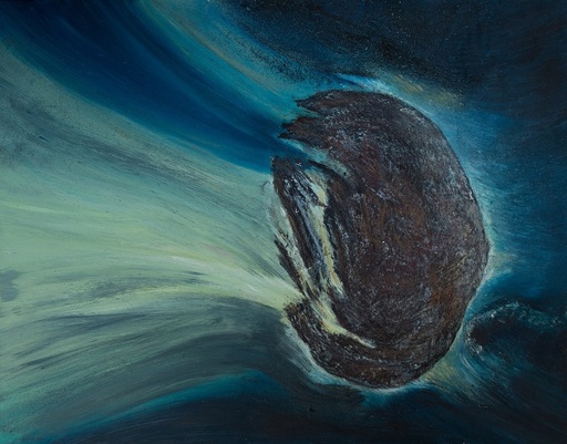 Michel BIOT - Pittura - La comète de Halley 