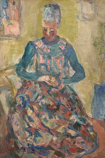 Charlotte IBELS - Painting - Femme assise