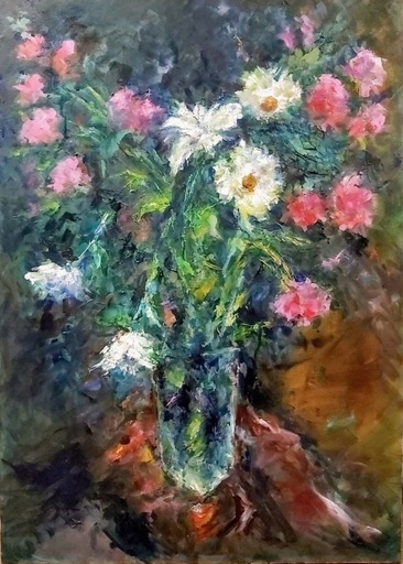 Alexandra LASKINA - Painting - Wildflowers