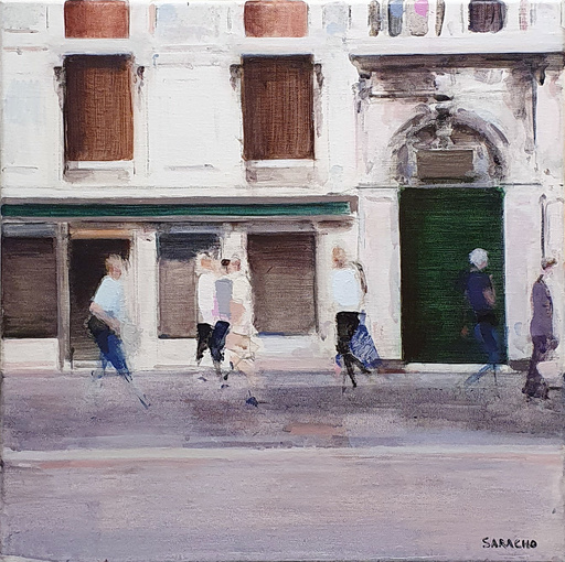 SARACHO - Gemälde - Transit in Venice 