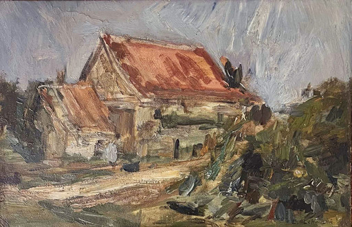 Léon LEHMANN - Peinture - Paysage de Sologne