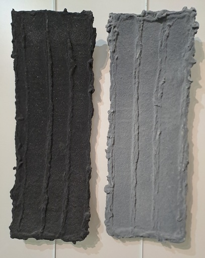Pino PINELLI - Painting - Pittura nero grigio