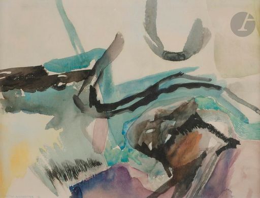 Christine BOUMEESTER - 水彩作品 - Composition, 1961