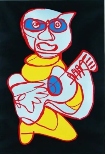 Karel APPEL - Stampa-Multiplo - Kool luke singing hands