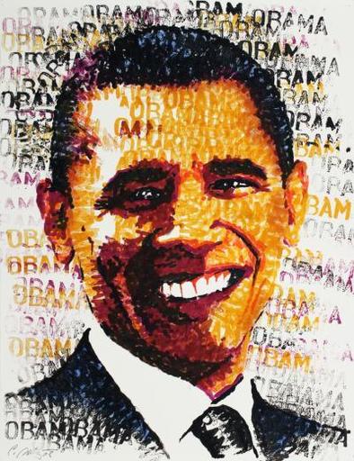 Chris BRITZ - Disegno Acquarello - Obama