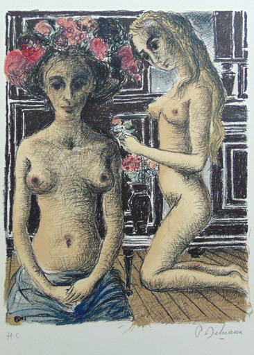 Paul DELVAUX - Stampa-Multiplo - Phyrné