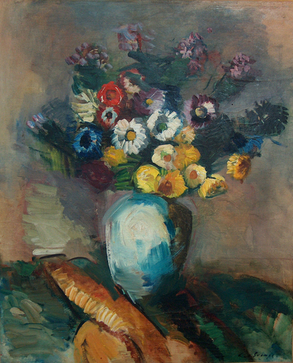 Léo SVEMPS - 绘画 - Still life with flowers