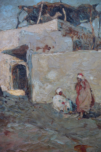 Marius HUBERT-ROBERT - Painting - PAYSAGE ORIENTALISTE