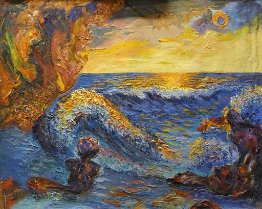 Angeles BENIMELLI - Gemälde - Sunset bath