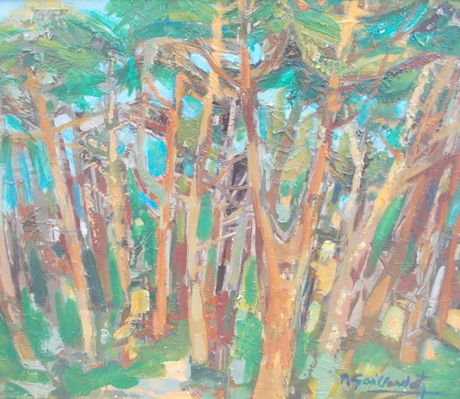 Pierre GAILLARDOT - Painting - Les arbres