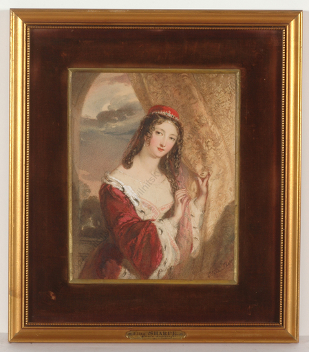 Eliza SHARPE - 水彩作品 - "Eastern Princess", watercolour, 1830/40s