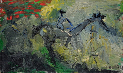 Jacques ENDZEL - Painting - Le jockey