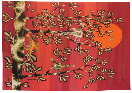 René FUMERON - Tapestry - Ciel de feu