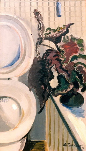 Antonio TENREIRO - Gemälde - RETRETE CON PLANTA