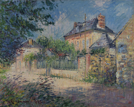 Gustave LOISEAU - Gemälde - Rue de village